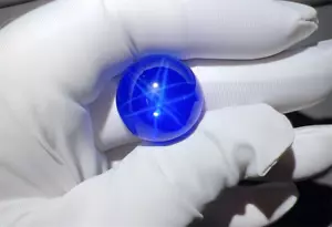 Top Round Cabochon Flat Bottom Blue Star Sapphire Lab Created AAAA+Loose Gems - Picture 1 of 6