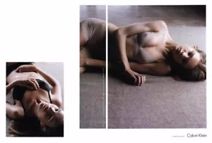 2003 Calvin Klein CK Natalia Vodianova lencería ropa interior 10 páginas anuncio de revista - Imagen 1 de 5