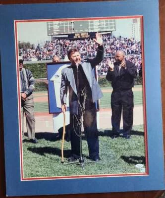 Ron Santo JSA Coa Signed 16X20 Matted Photo Cubs Autograph - Image 1 of 2