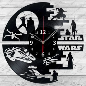 Vinyl Clock Star Wars Vinyl Record Wall Clock Home Decor Handmade 304 - Picture 1 of 3