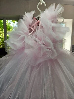 Pink Sparkling Birthday Baby Dress, Cake Smash Photoshoot, Tutu Prom Gown, Weddi - Image 1 of 4