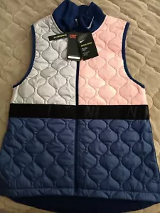 NWT NIKE AEROLAYER. WOMENS SMALL RUNNING VEST VOID/ATMOSPHERE MULTICOLOR..LOOK.. - Picture 1 of 9