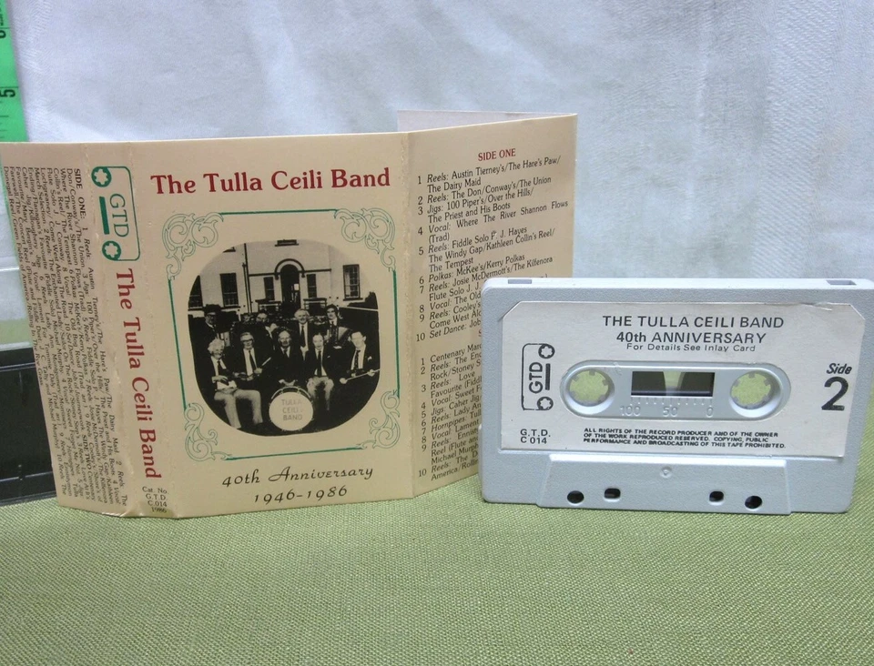 TULLA CEILI BAND cassette tape 40th Anniversary 1946-1986 fiddle Michael Whyte - Image 1 of 1