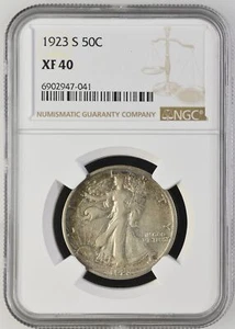1923 S Half Dollars Liberty Walking NGC XF-40 - Picture 1 of 2