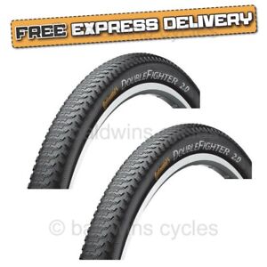 PAIR Continental DOUBLE FIGHTER III 29 x 2.0 MTB Slick Mountain Bike Road TYRES