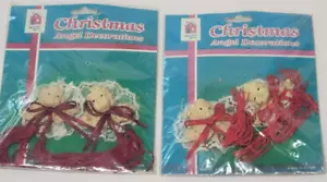 Ornamenti Casa Natale Vintage 539002 Decorazioni Angelo Natale 2 Confezioni NUOVO - Foto 1 di 5