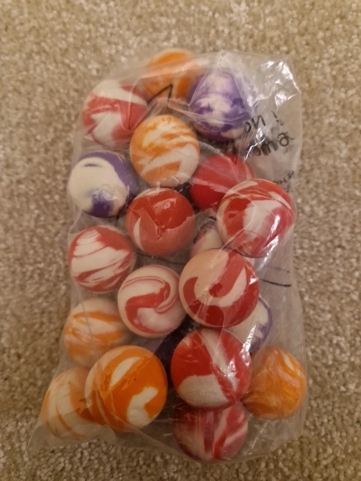 20 nuevas bolas de rebote súper altas de mármol 27 mm 1" hi bouncy superball gato juguete fiesta  Foto 1 de 4