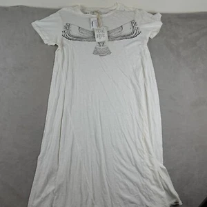 Magnolia Pearl Love Supply Co Dress Womens S White Hawk T Flowy Cotton Peasant - Picture 1 of 24