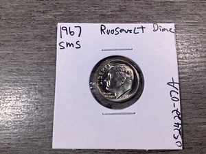 1967-SMS Roosevelt Dime taken from Uncirculated Special Mint Set-052422-7A - Picture 1 of 4