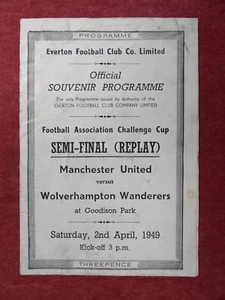 WOLVES v MANCHESTER UNITED | 1948/1949 | FA CUP SEMI-FINAL REPLAY | 2 APR 1949 - Picture 1 of 5