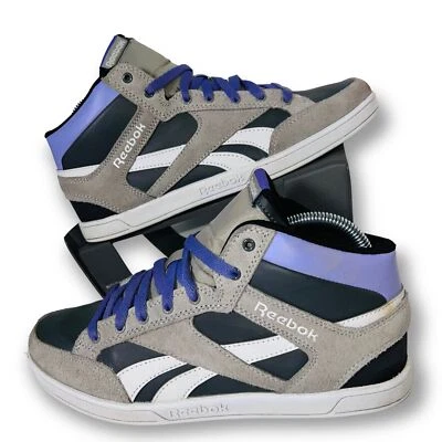 Reebok Royal Court Mid Ortholite gris gamuza/púrpura V47323 para mujer 8,5 Foto 1 de 4