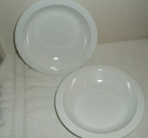 2 Dallas Ware White Melmac Melamine 7 3/8" Rim Soup Cereal  Bowls B-75 - Picture 1 of 4