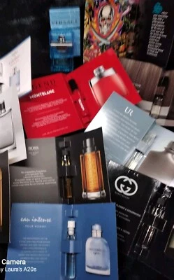 Designer Cologne LOT SAMPLES MEN Gucci, Dolce, Choo, BOSS, Versace & MORE! - Image 1 of 3