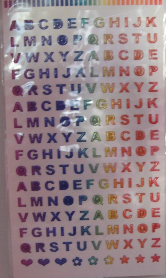 Buchstaben Sticker Klebebuchstaben Bastelbuchstaben 165 Buchstaben - Bild 1 von 1