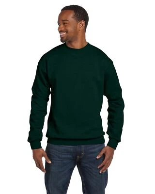 Hanes Men's Sweatshirt Long Sleeve Cuff Waistband Ecosmart Crewneck Fleece P1607 - Image 1 of 2