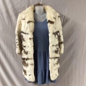 Rabbit Fur, Short Length Coat, Size 12/14, LINING NEEDS REPAIRING TA#763 - Picture 1 of 10