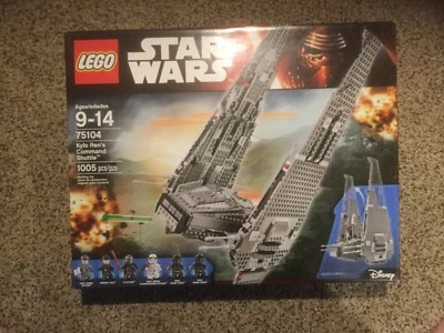 NIB LEGO Star Wars Kylo Ren's Command Shuttle (75104). RETIRED - Image 1 of 4