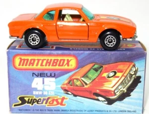 LESNEY MATCHBOX NO. 45 BMW 3.0 CSL - MINT BOXED - Bild 1 von 4