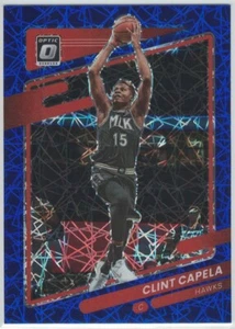 2021-22 Panini Donruss Optic #62 Clint Capela Blue Velocity Prizm Hawks - Bild 1 von 2