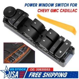 Door Window Switch Panel Control For Chevrolet GMC Cadillac 2007-14 Left Driver - Picture 1 of 10
