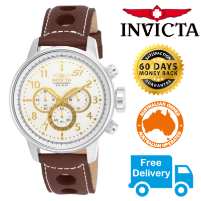 Invicta Men's S1 Rally Silver White Chronograph Sports Watch 16010 New Authentic Foto 1 de 4