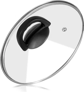 Tempered Glass Pan Lid, 8" Pot Lid with Heat Resistant Handle, Pan Cover for Fry - Picture 1 of 7