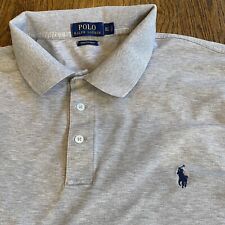 Polo Ralph Lauren Polo Shirt Men’s Short Sleeve Grey Stretch Mesh Size XL Tall