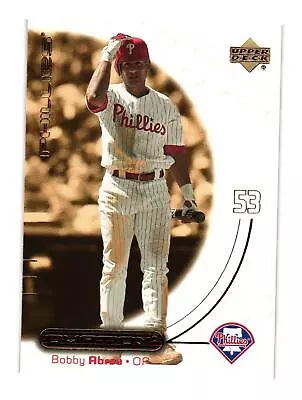 2001 Upper Deck Ovation #54 Bobby Abreu Philadelphia Phillies - Image 1 of 2