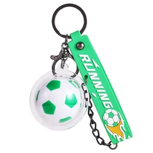 WEWAYSMILE Party Favors Soccer Keychain Cool Soccer Ball Keychain with Inspir... - Picture 1 of 8