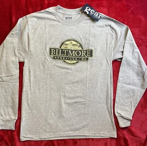 Biltmore Estate Asheville NC Mens Long Sleeve T-Shirt Gray Gear For Sports SZ M - Picture 1 of 6