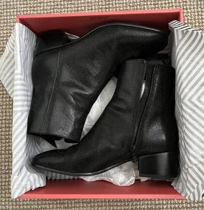 Rag & Bone ‘Aslen’ Black Pebbled / Textured Leather Boots Size EUR 37.5 - Picture 1 of 11