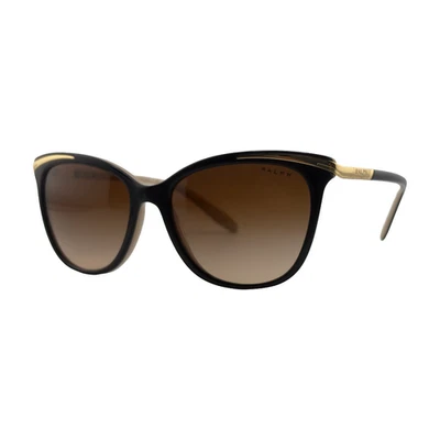 Ralph By Ralph Lauren RA5203 Black  & Gold On Tan Sunglasses 54mm 16mm 135mm - Image 1 of 4