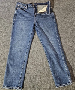 J.CREW High Rise Classic Vintage Jean Women 33 Blue Everyday Work Comfort Travel - Picture 1 of 10
