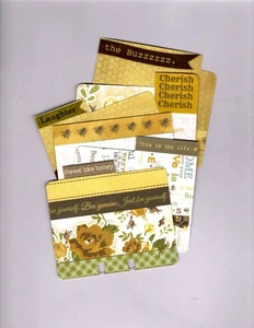 BUMBLE #2 (6 TABBED) MEMORYDEX/ROLODEX CARDS Double-Sided HANDMADE - Picture 1 of 5