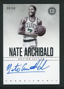 2018-19 NATE ARCHIBALD 44/49 AUTO PANINI ENCASED ENDORSEMENTS AUTOGRAPHS - Picture 1 of 2