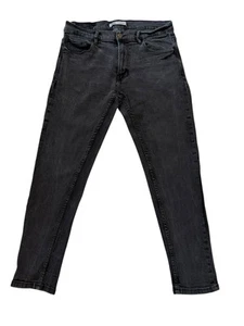 Jeans ajustados Zara negros elásticos unisex adultos talla 34x29 buen estado👖 - Imagen 1 de 12