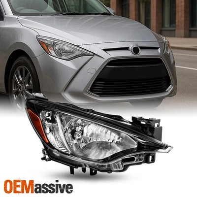 For 2016-2020 Toyota Yaris / 2016 Scion iA Black Headlight Passenger Right Side - Image 1 of 4