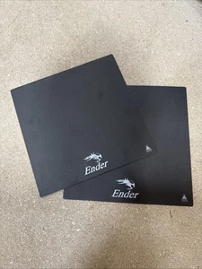 2x Original Ender 3 235x235mm Build Plates - Great Condition - Zdjęcie 1 z 4