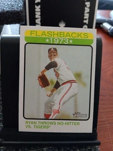  2022 Topps Heritage Nolan Ryan 1973 FlashBacks No Hitter Baseball Card  - Picture 1 of 2