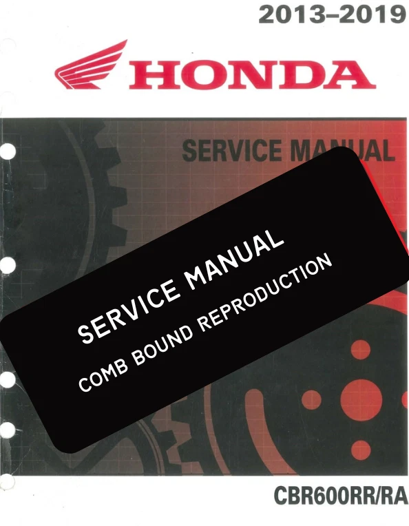 Reprodução manual de serviço Honda 2013 - 2019 CBR600RR/RA - Imagem 1 de 4