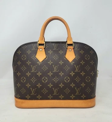 Bolso de Mano Louis Vuitton Alma PM Monograma Lona Cuero Auténtico De Colección VI1906 Foto 1 de 4