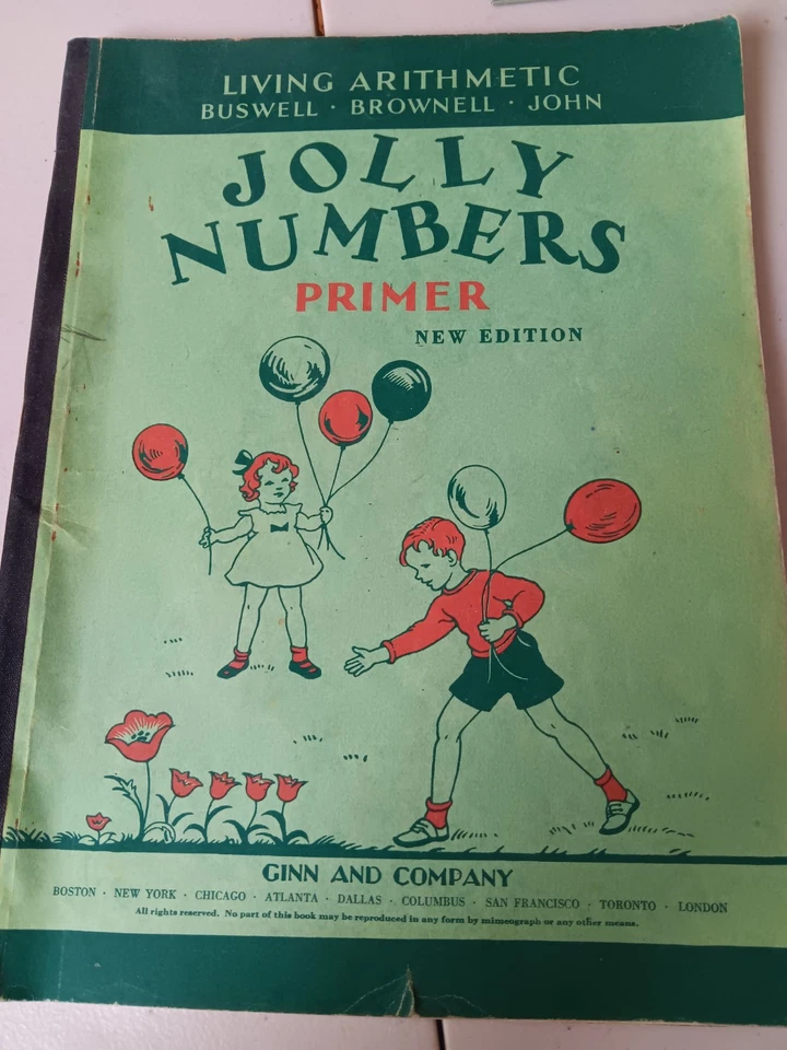 1944 Jolly Numbers. Ginn  And Company. Teachers Guide To Students.  - Image 1 of 4