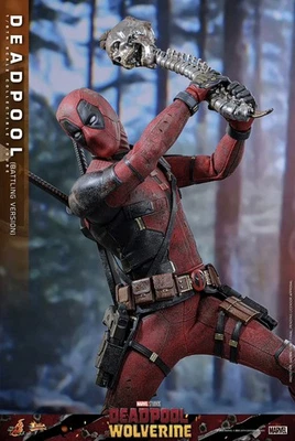 Hot Toys Marvel Deadpool & Wolverine Deadpool Battle Damage MMS782 1/6 Sideshow - Image 1 of 4