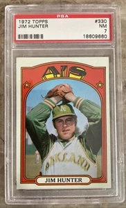 1972 Topps - Catfish Hunter #330 - Imagen 1 de 2