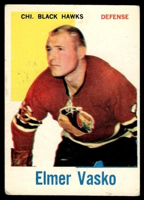 1960-61 Topps Elmer Vasko Chicago Blackhawks #23 - Image 1 of 2
