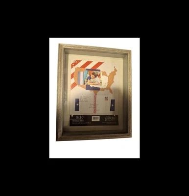 Marco Shadow Box 8x10 - Vitrina de madera - Totalmente nuevo, gran forma Foto 1 de 3