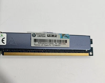 Controlador caché HP 727389-001 DIMM 16 GB DDR3 VLP 2660-0362 Foto 1 de 2