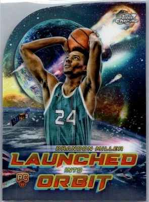 2023-24 Topps Chrome Cosmic #LIO-3 Brandon Miller Launched Into Orbit - Image 1 of 2