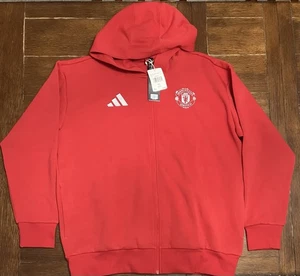 ADIDAS MEN'S MANCHESTER UNITED ANTHEM JACKET | IT4187 Size XL | New With tags - Picture 1 of 6