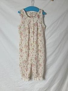 April Cornell Tulip Floral Camaloon Jumpsuit Romper Pantaloon Girl's 9/10 NWT - Picture 1 of 17